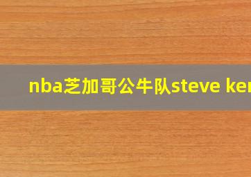 nba芝加哥公牛队steve kerr